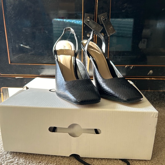ALDO- never worn before- Square toe slingback heels - Picture 2 of 10